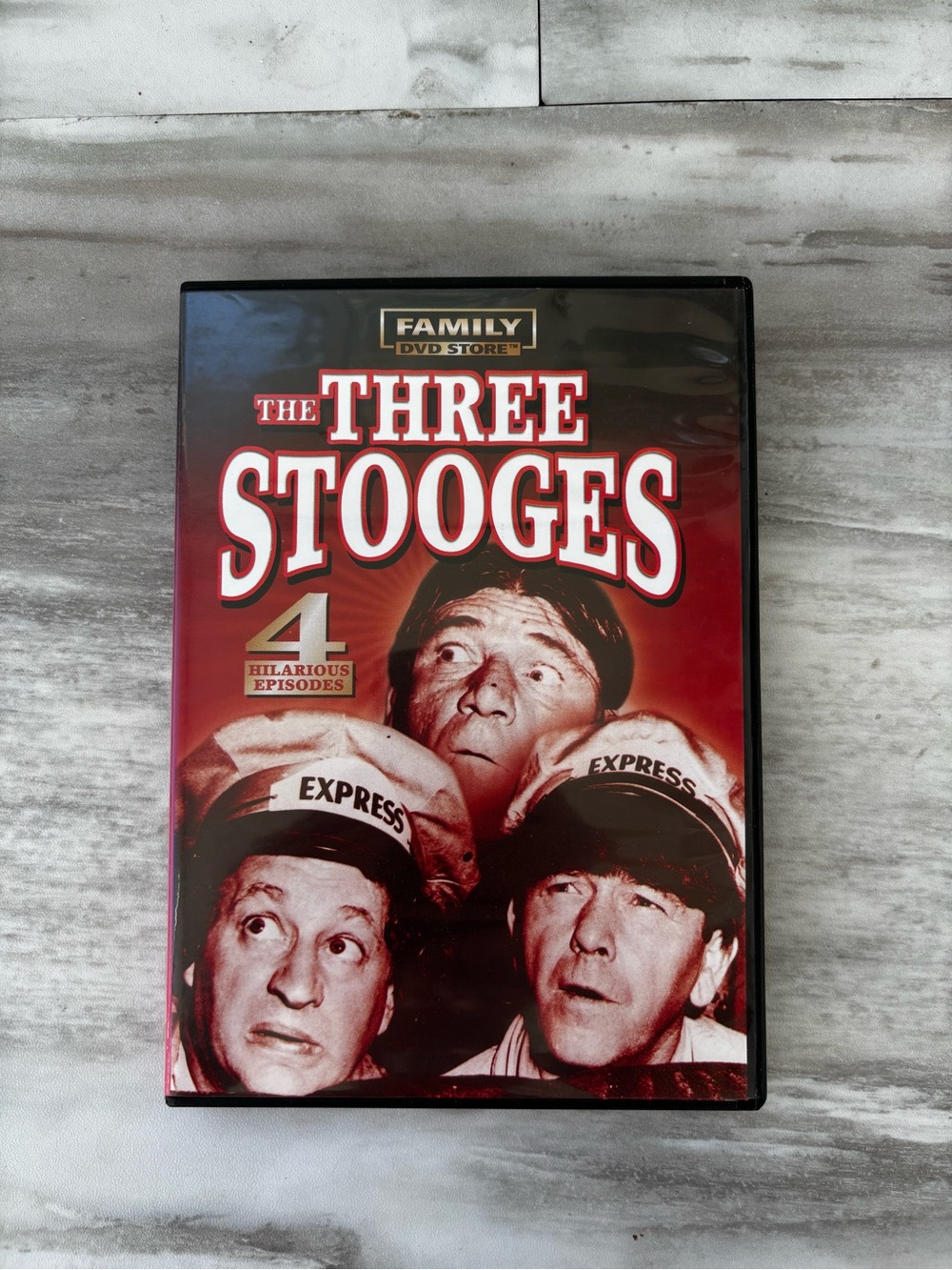“The Three Stooges” DVD 4 Hilarious Episodes B&W/66 Minutes Classical